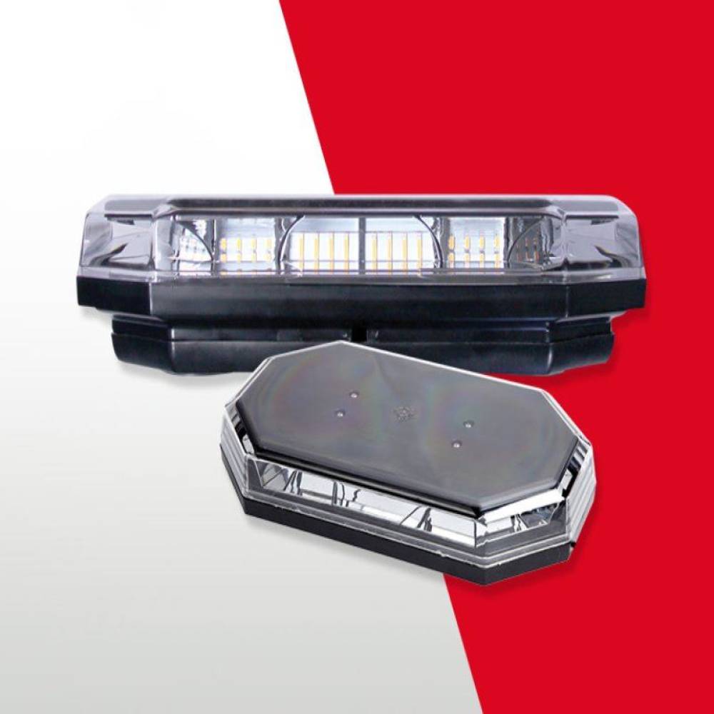  Girofar rampa transversal 38x21cm, h 7.6cm, 56 LED-uri, 39W, Eclipse CA 7632B 247 Lighting