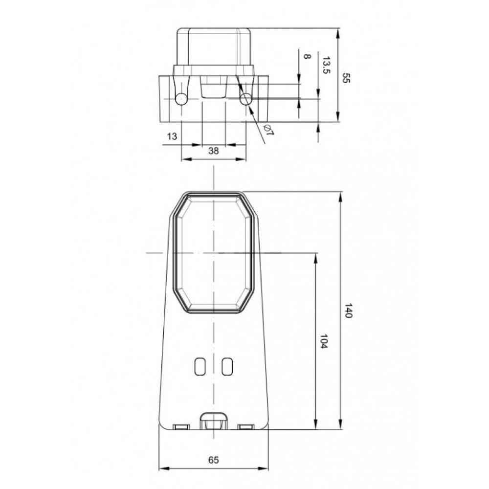 Lampa gabarit 63x42, LED, cu suport plat, FT-001-C2 LED Fristom Lampa gabarit 63x42, LED, cu suport plat, FT-001-C2 LED Fristom