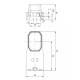 Lampa gabarit 63x42, LED, cu suport plat, FT-001-C2 LED Fristom Lampa gabarit 63x42, LED, cu suport plat, FT-001-C2 LED Fristom