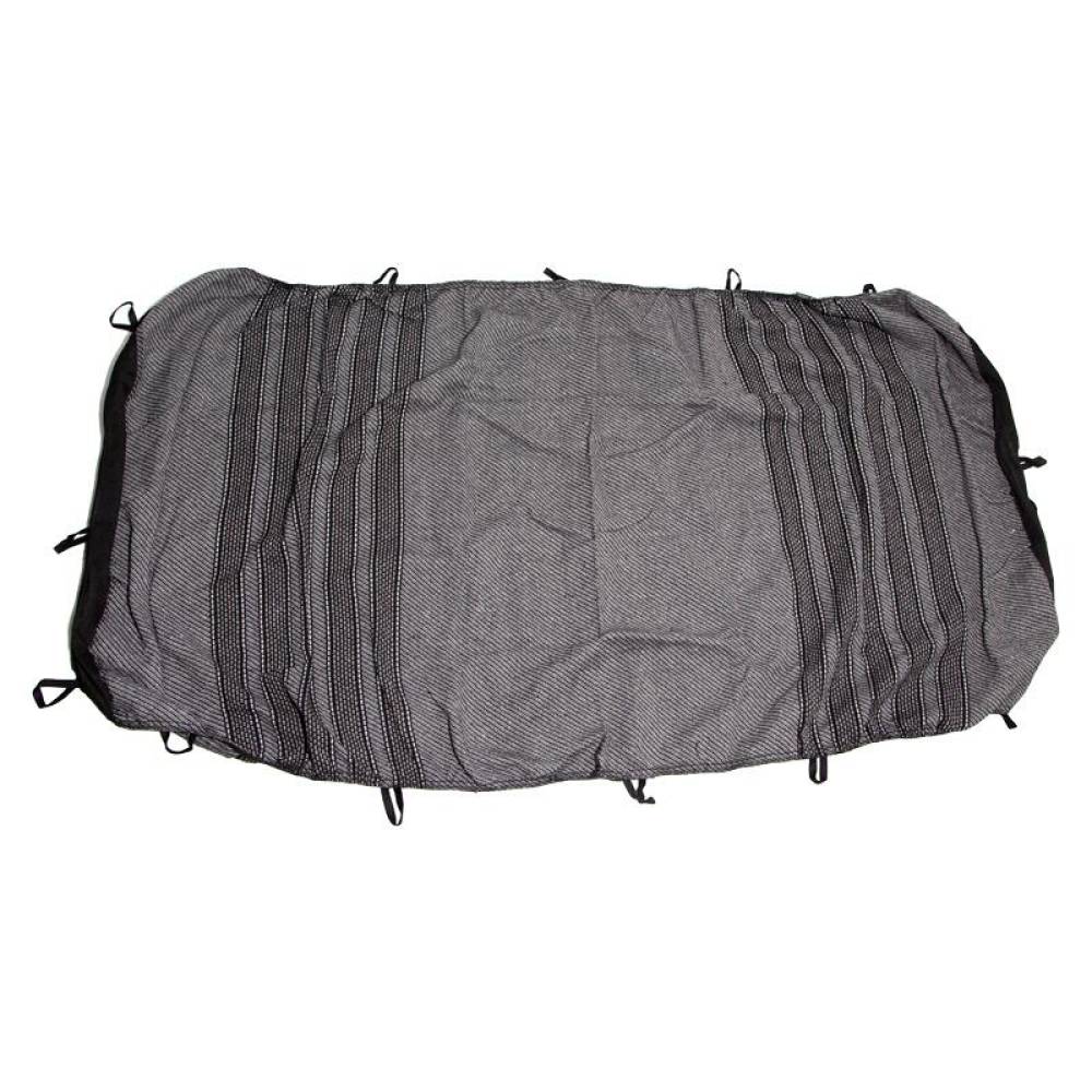 Set husa scaun microbus, autoutilitara, VAN 3 locuri (2+1) stofa, negru cu albastru si gri, DLZ30 Dealiz