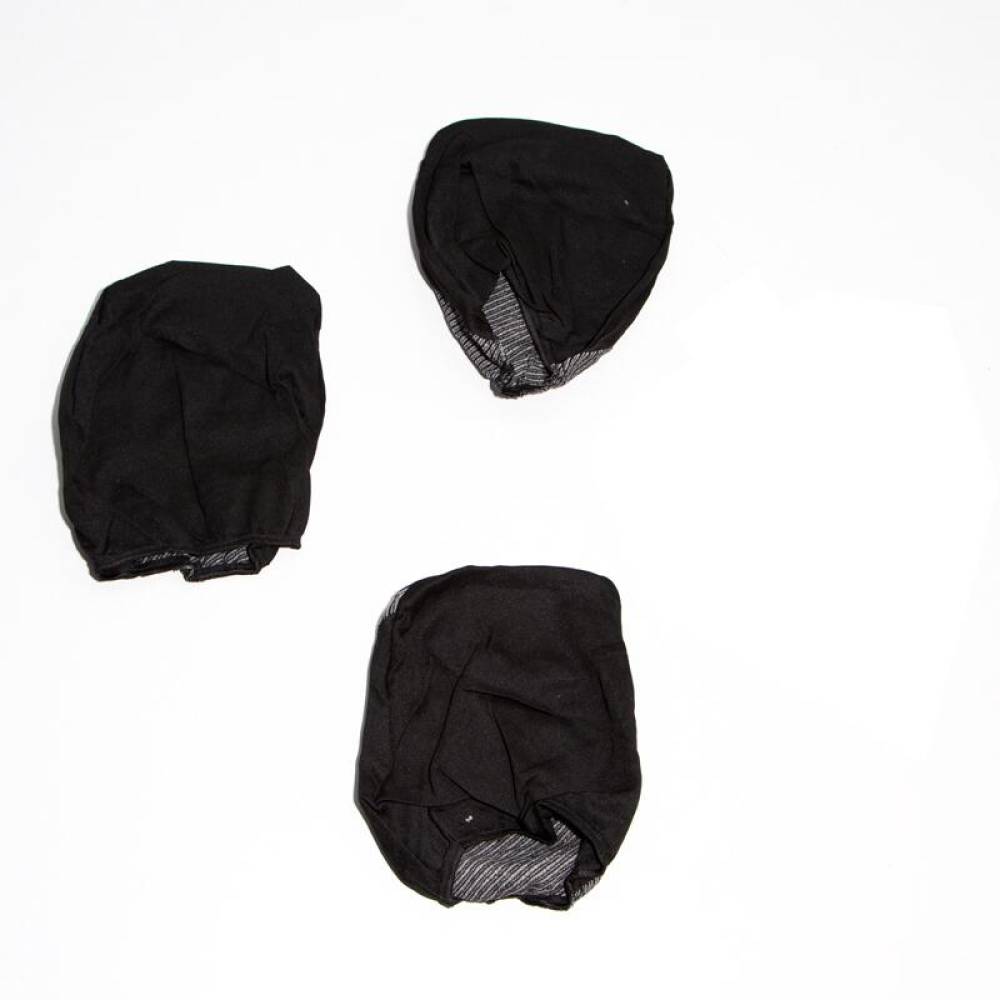 Set husa scaun microbus, autoutilitara, VAN 3 locuri (2+1) stofa, negru cu albastru si gri, DLZ30 Dealiz