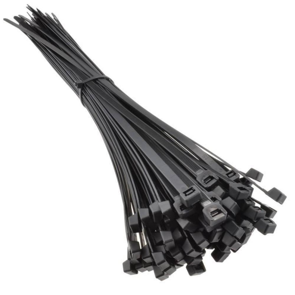 Set 100 coliere plastic negre, la punga, 450x7.5, 42185 CarCo