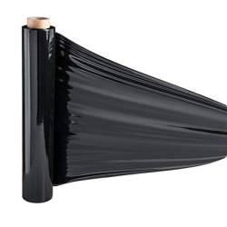 Folie stretch uz manual 1.5 Kg/Rola, 23 mic, neagra, CY97