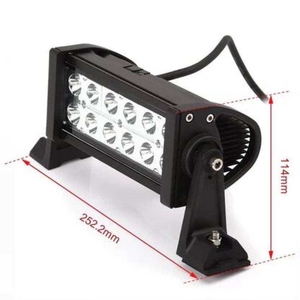 Proiector LED BAR, 257x115, 12 LED-uri, 10-30V, 36W, 2700lm, TT.23036