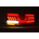 Lampa stop 350x131, 6 functii, LED, cu ceata, mers inapoi si semnalizare dinamica, dreapta, W170 DDP 1199DD Was