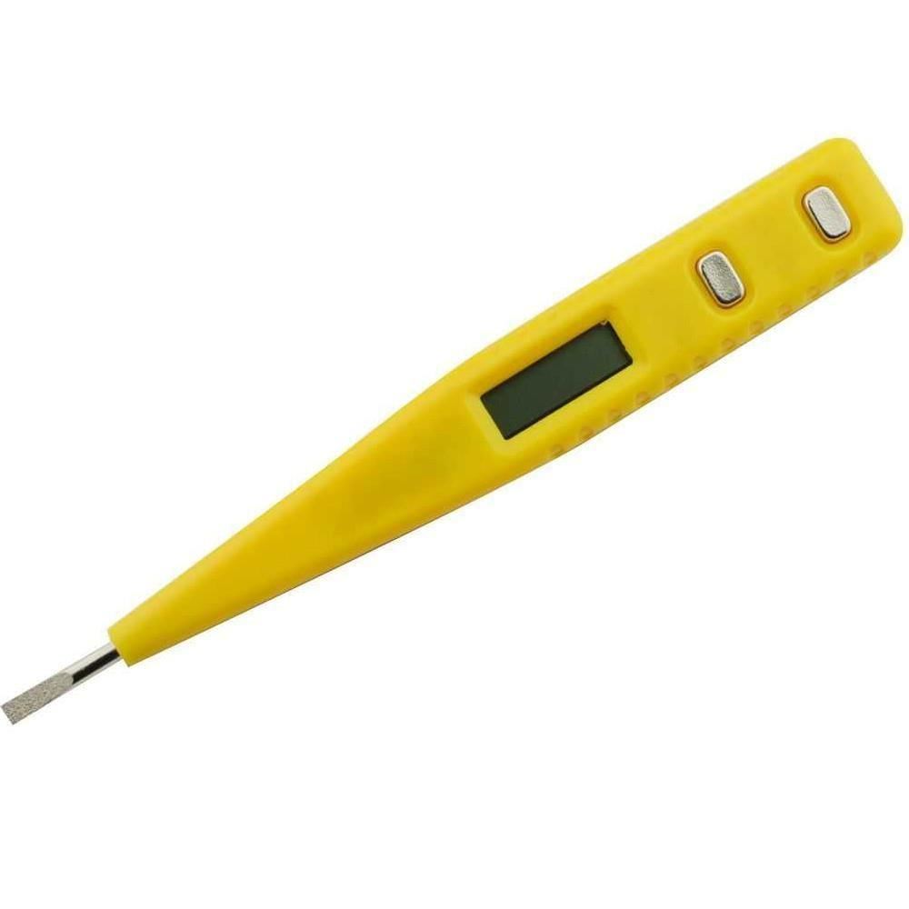 Creion tensiune tester voltaj 12-220V, curent alternativ, Chrome