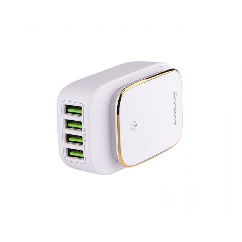 Incarcator 220V - 5V, 4 USB cu lampa de veghe 63048 MyWay