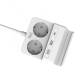 Prelungitor 2 prize cu USB, 2xA,1xC, cu incarcare wireless, cablu 2m, EXTS-2S2M-PROT/USBC3W-Well