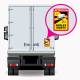 Autocolant camion atentionare Unghi Mort ANGLES MORTS, 90601 ReflexAllen