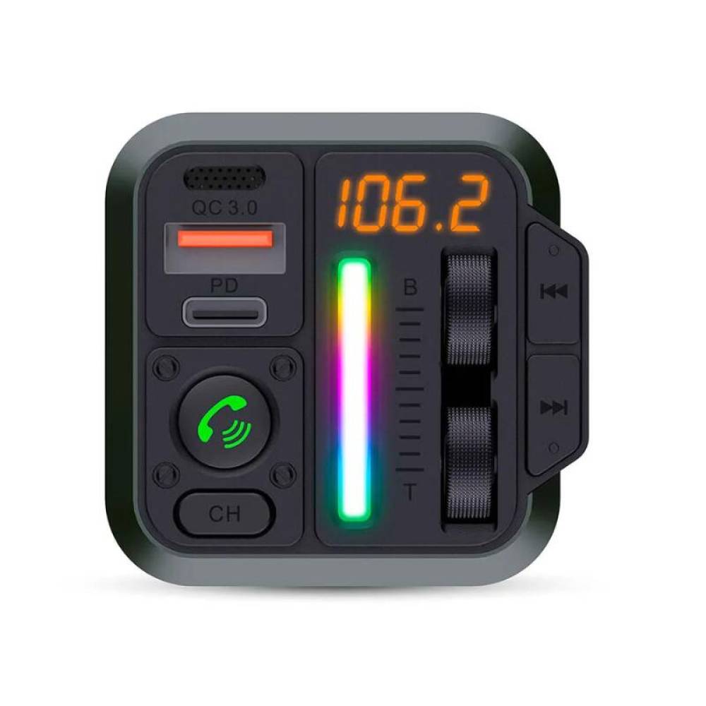 Transmitator FM, MP3, 2USB QC3.0, PD, bluetooth, CATR2024BK, Nedis Transmitator FM, MP3, 2USB QC3.0, PD, bluetooth, CATR2024BK, Nedis