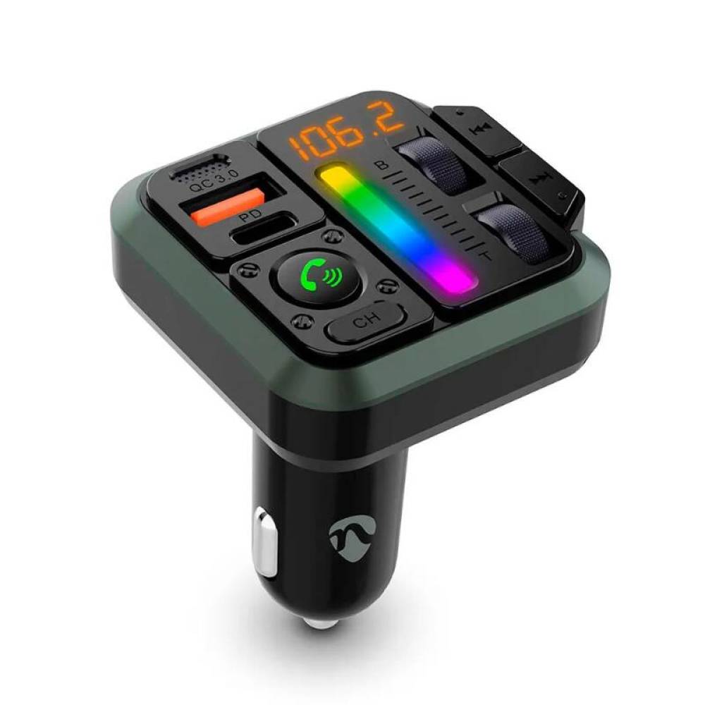 Transmitator FM, MP3, 2USB QC3.0, PD, bluetooth, CATR2024BK, Nedis Transmitator FM, MP3, 2USB QC3.0, PD, bluetooth, CATR2024BK, Nedis