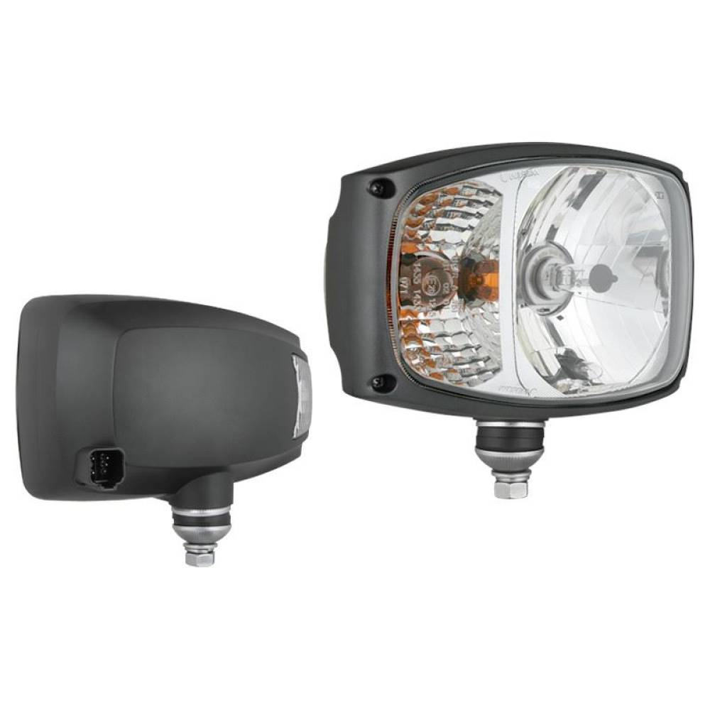 Far cu lampa semnalizare inclusa, H4 cu pozitie, cu mufa Deutsch DT04, Caterpillar/Manitou, dreapta, RGV1B. 52412 Wesem