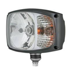 Far cu lampa semnalizare inclusa, H4 cu pozitie, cu mufa Deutsch DT04, Caterpillar/Manitou, stanga, RGV1B. 52402 Wesem