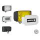 Set 2 proiectoare faza lunga 138x78, galbena, cu husa, HM1.07529.01 Wesem