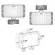 Set 2 proiectoare faza lunga 138x78, galbena, cu husa, HM1.07529.01 Wesem