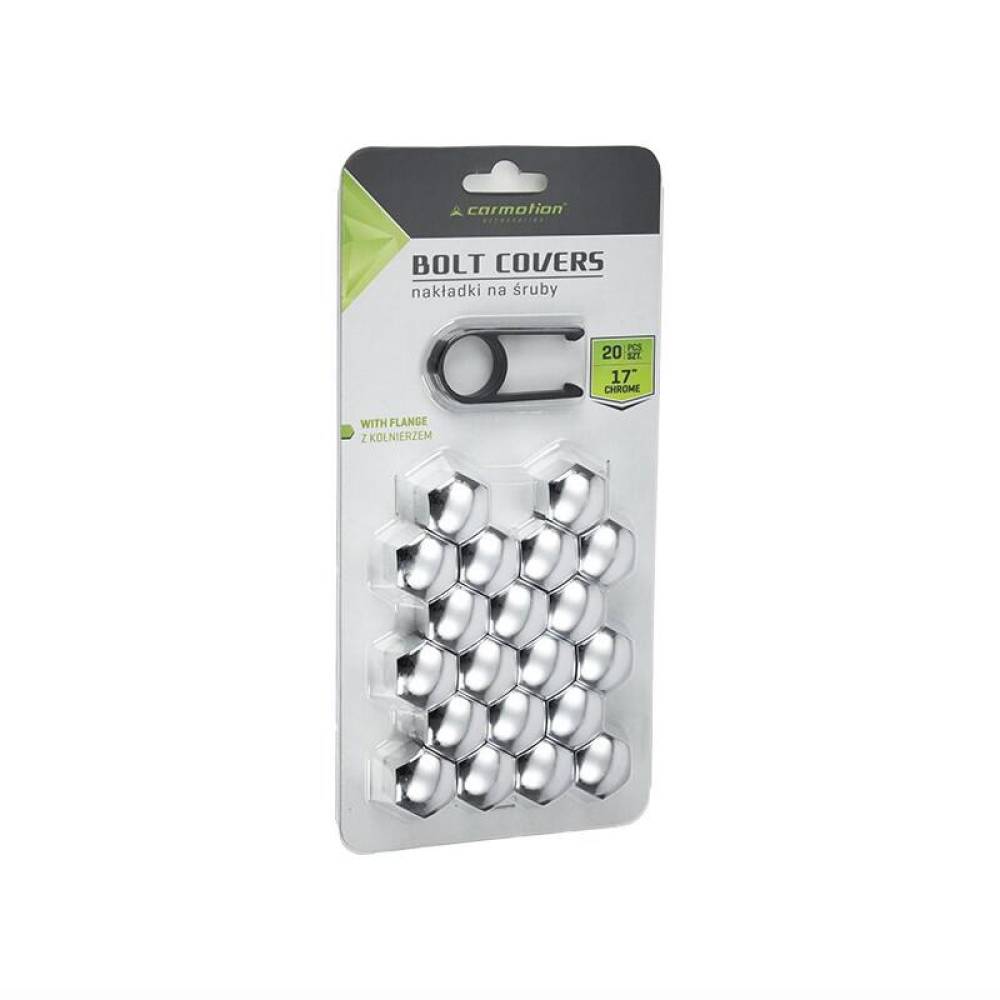 Set 20 capacele plastic, pentru prezoane 17inch, crom, 58086 Carmotion