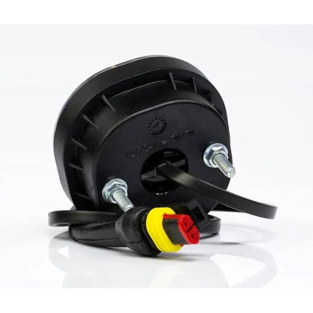 Lampa mers inapoi, 75x75, LED, 2 suruburi, cu cablu si mufa, FT-410 LED SS Super Seal Fristom