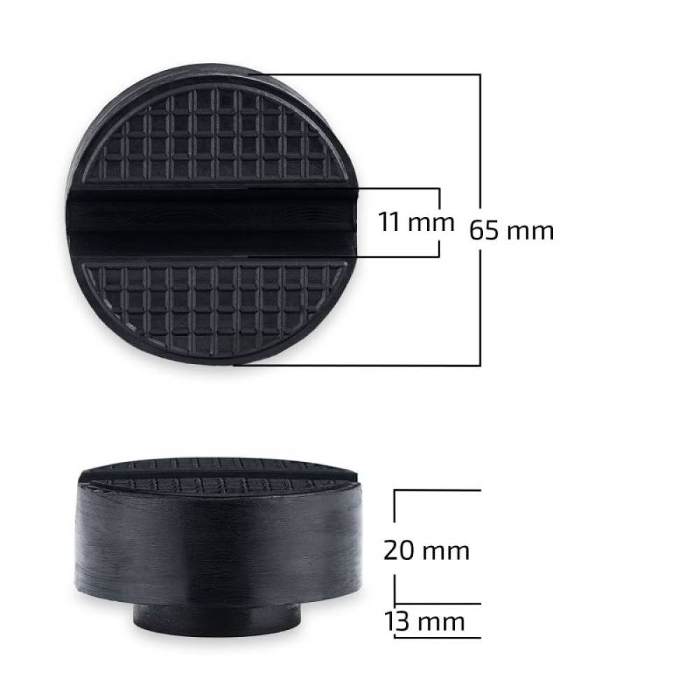 Tampon cauciuc pentru cric crocodil fi65, h13+20, 347.60 Heyner