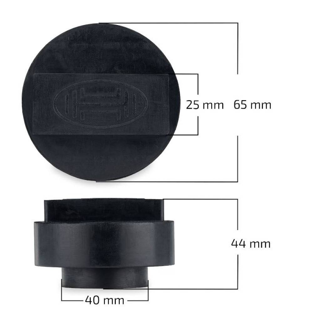 Tampon cauciuc pentru cric crocodil, BMW fi65, h44, 347.62 Heyner