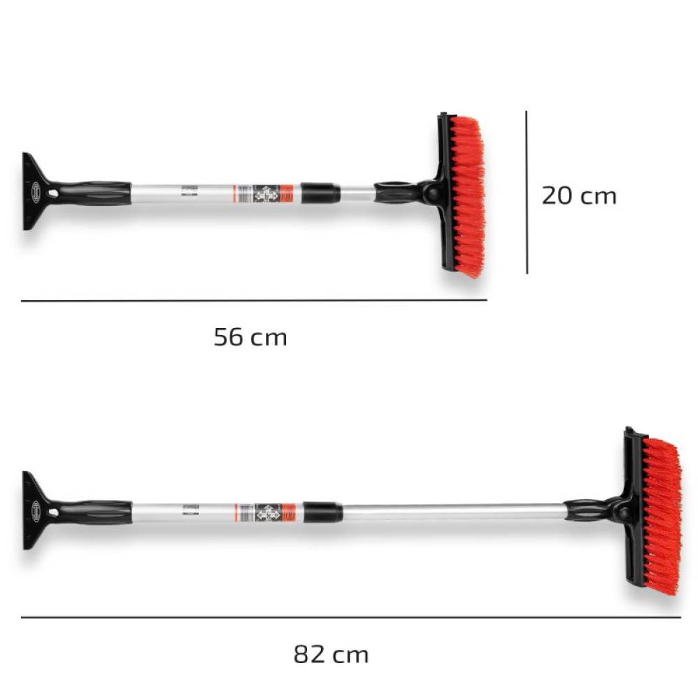 Curatitor geam, telescopic, 50-80cm, lama 20cm cu perie si racleta All Season, 407.33 Heyner
