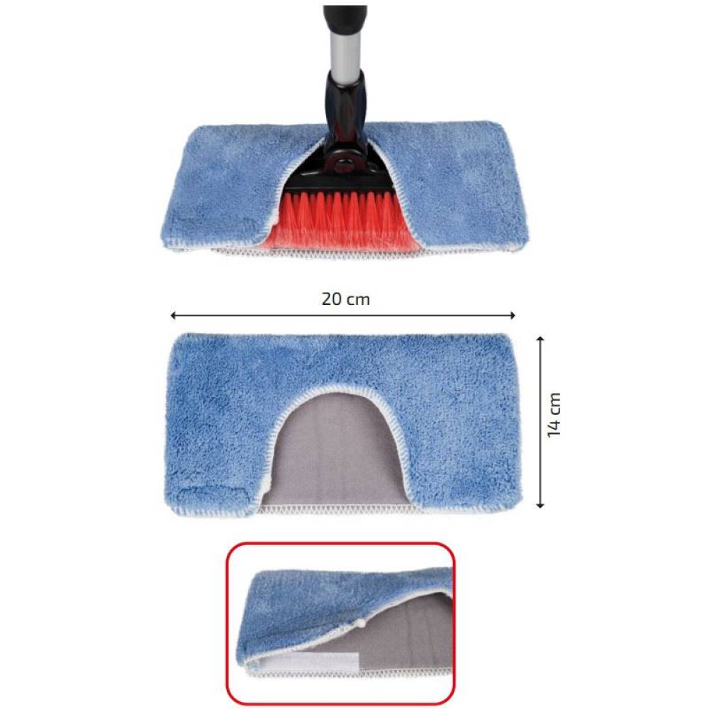 Laveta pentru curatitor geam 20cm, FiberCover C20 Pro 407.68 Heyner