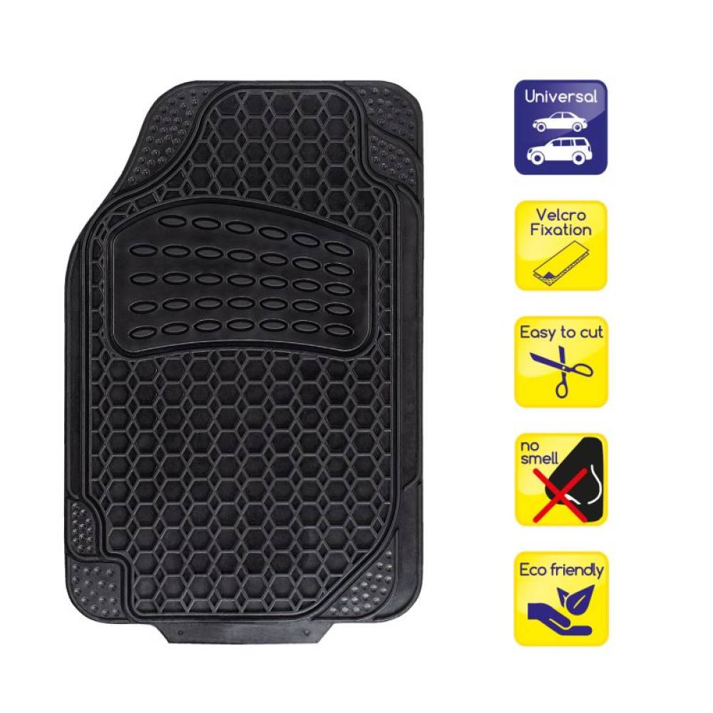 Covoras universal 72x45, ajustabile, din cauciuc, ovale Buble, fata stanga 732.03 Alca