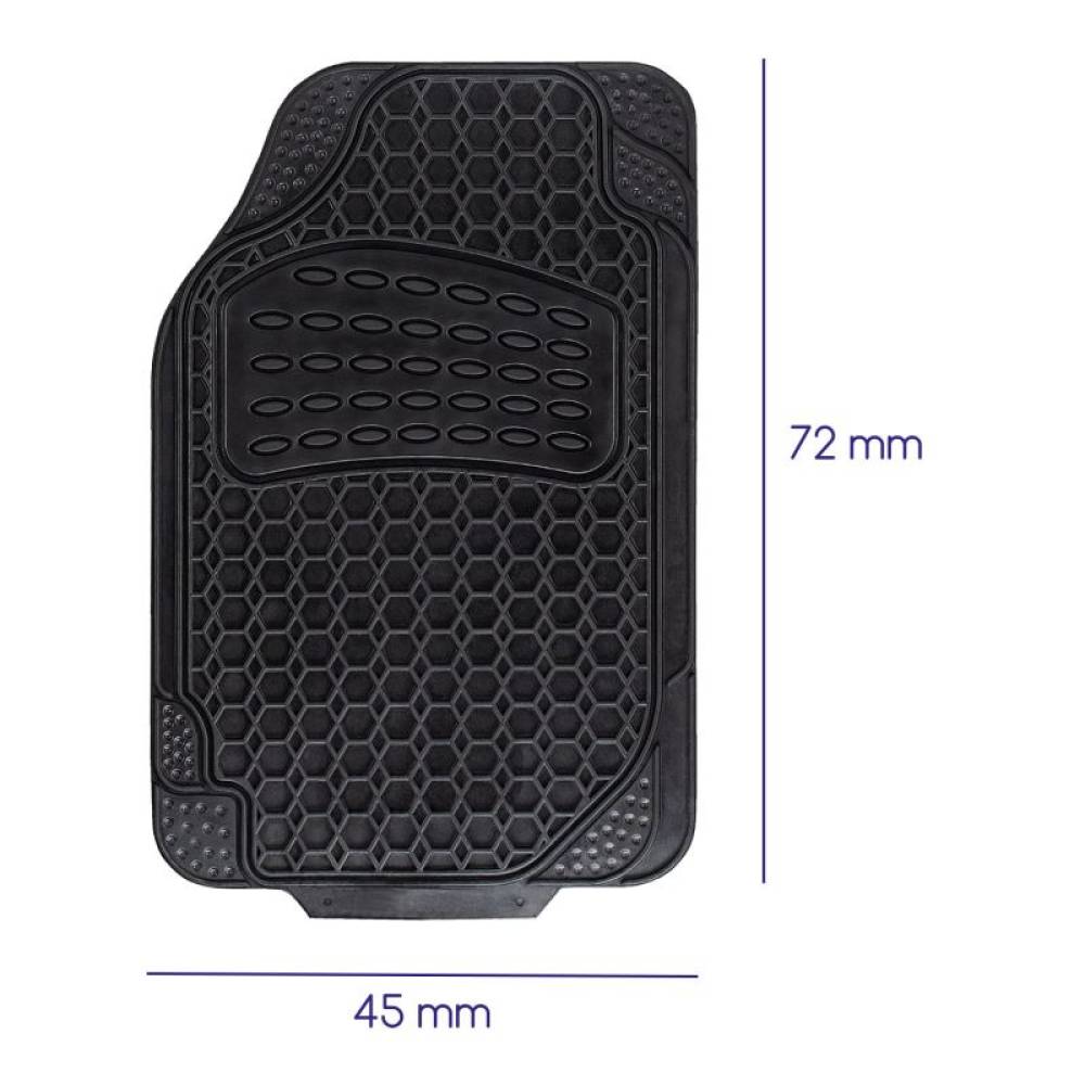 Covoras universal 72x45, ajustabile, din cauciuc, ovale Buble, fata stanga 732.03 Alca