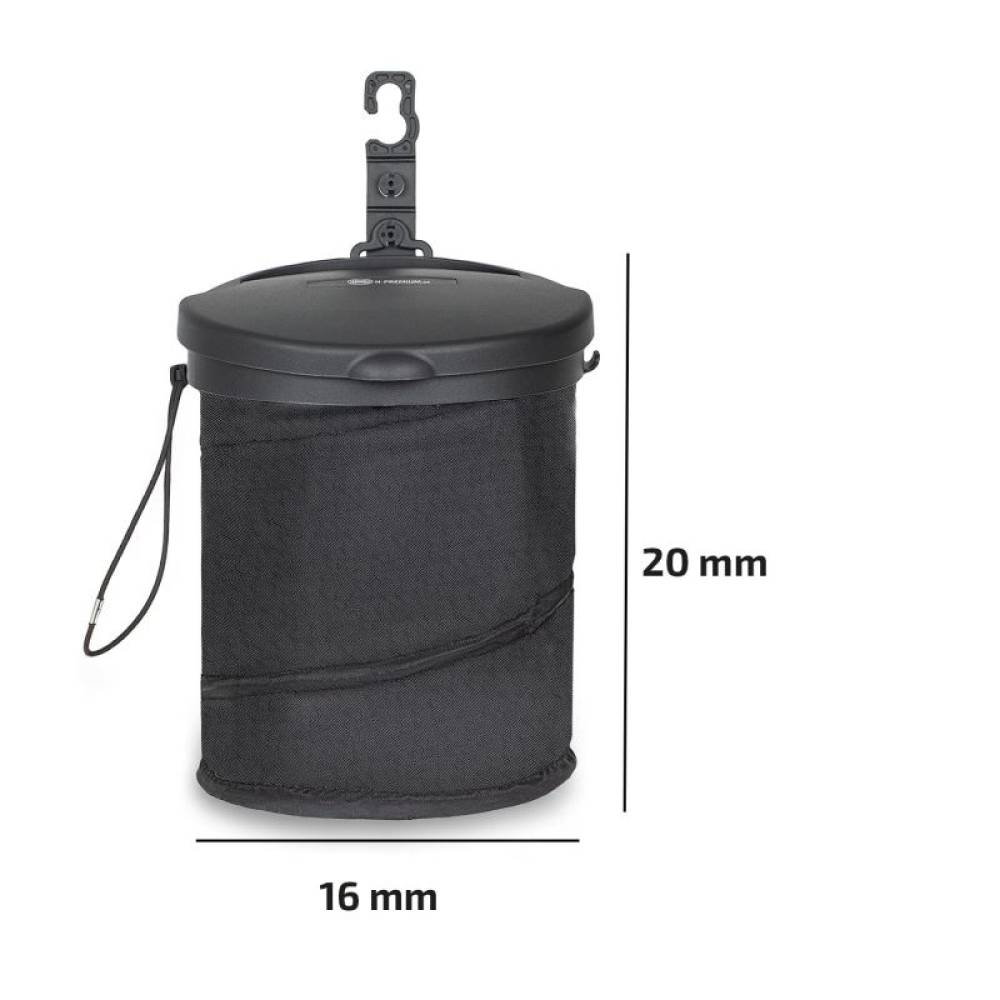 Cos de gunoi portabil pliabil, 16x19cm, 734.30 Heyner