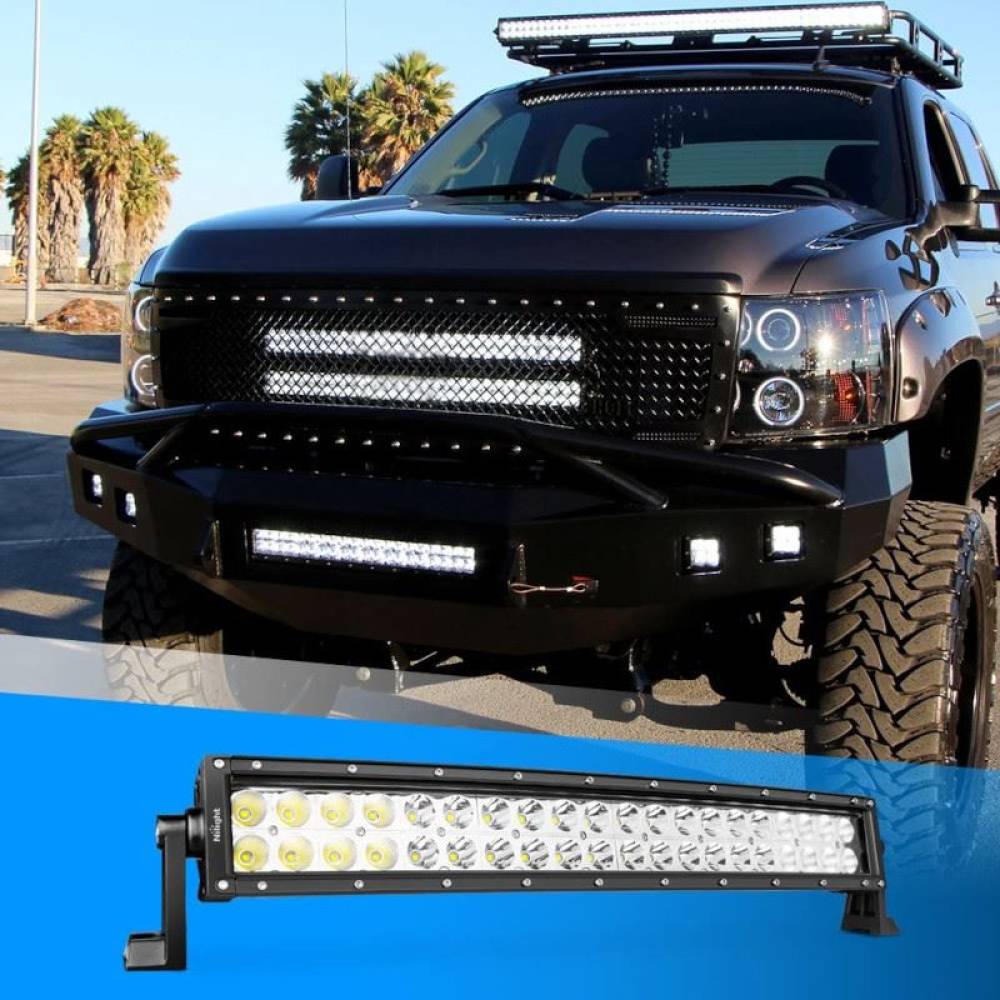 Proiector 550x75, LED BAR, 40 LED-uri, 120W, combo, curbat, 120CRV-C-Y3EP