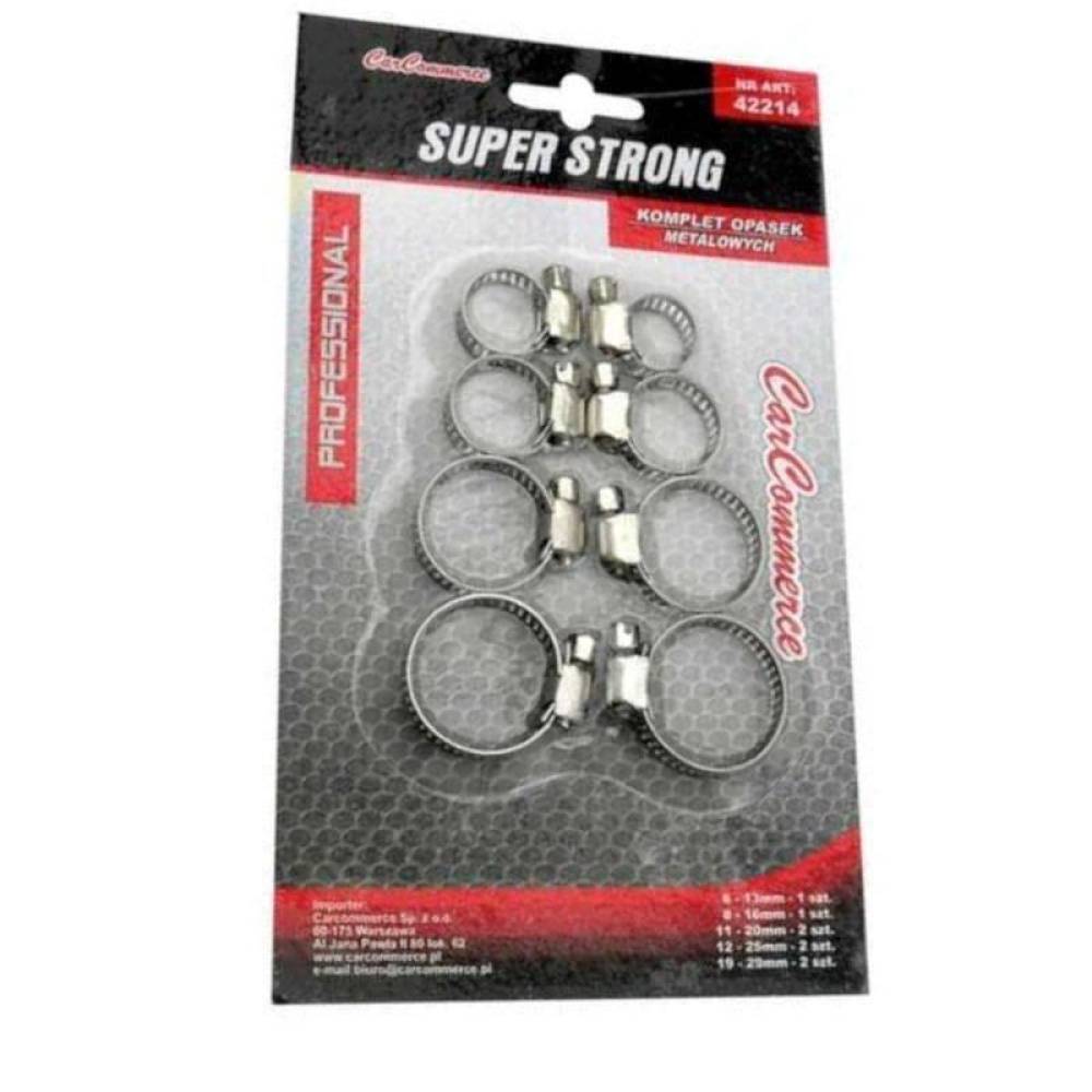Coliere set 8 bucati, blister 6/16 - 19/29mm, 42214 CarCo