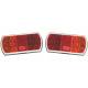 Lampa spate 165x80, 5 functii, iluminare numar, LED, 12/24V, stanga, L1846 Dafa