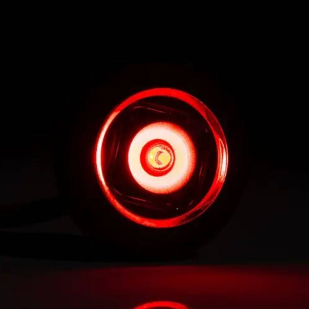 Lampa gabarit fi28, cu LED, incastrabila (fi19.6), rosie FT-074C Fristom