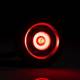 Lampa gabarit fi28, cu LED, incastrabila (fi19.6), rosie FT-074C Fristom
