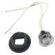 Lampa gabarit fi28, cu LED, incastrabila (fi19.6), rosie FT-074C Fristom