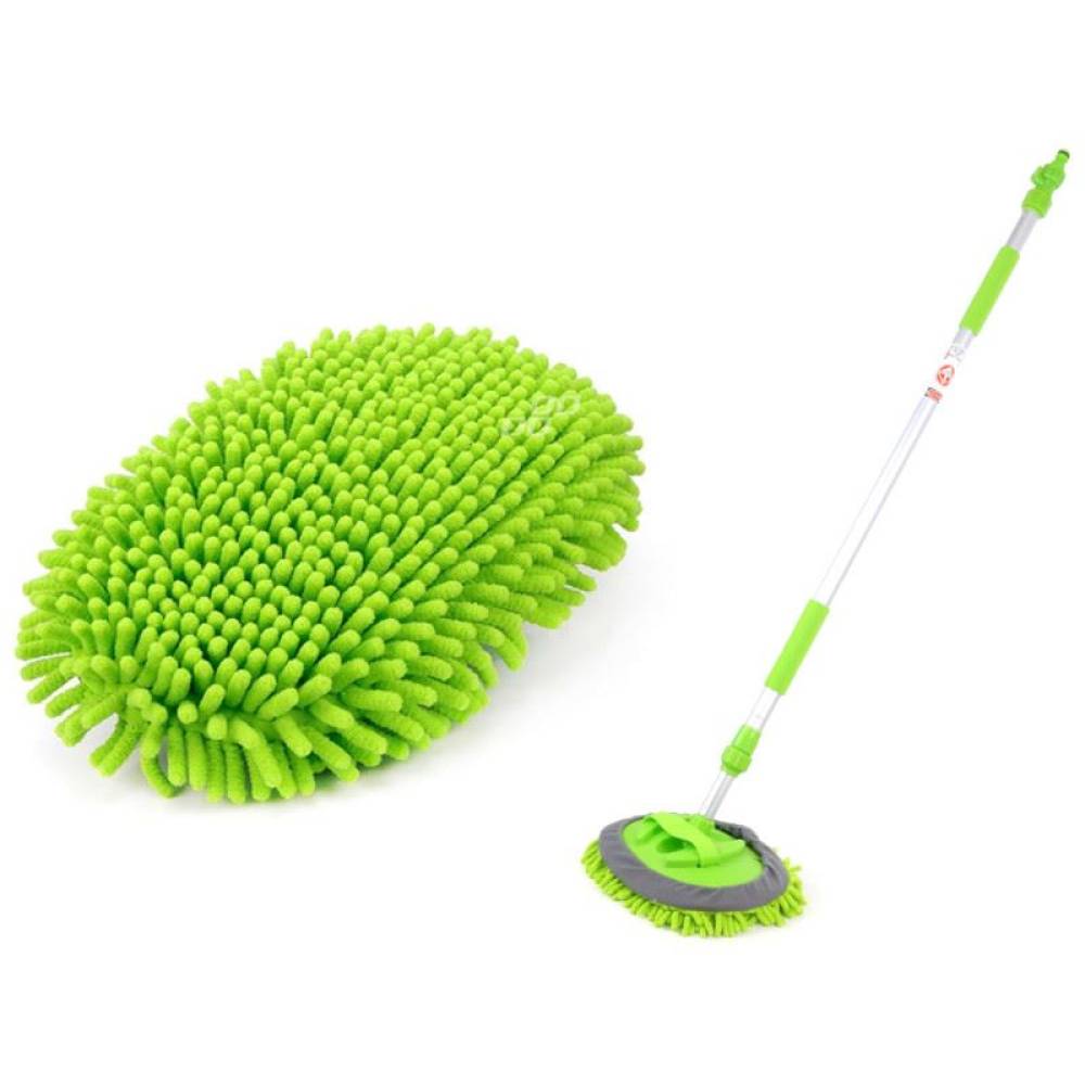 Perie auto cu franjuri telescopica, cu robinet, 120-200cm, Chenille 02398 Amio