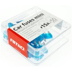 Sigurante plate MINI, 15A, 16mm, cutie 50 bucati 02220 Amio