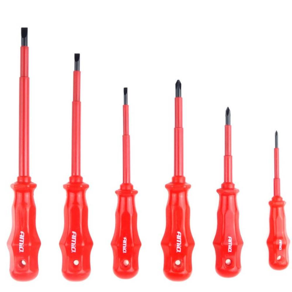 Set 7 surubelnite, 3 plus, 3 minus, izolate, 02410 Amio