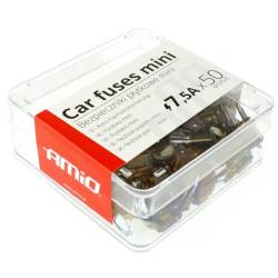 Sigurante plate MINI, 7.5A, 16mm, cutie 50 bucati, 02218 Amio