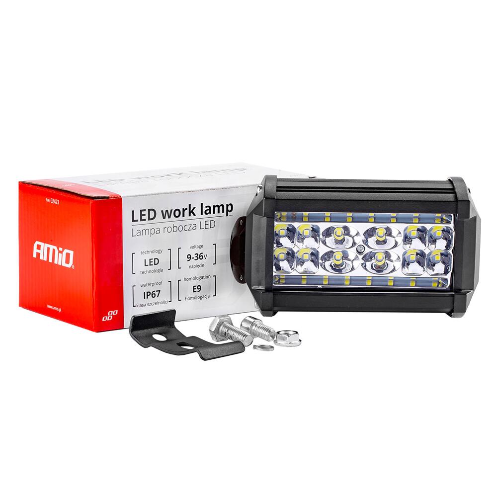 Proiector lucru 136x82, LED, 9-30V / 84W, 2240lm, Flood, AWL09 02423 Amio