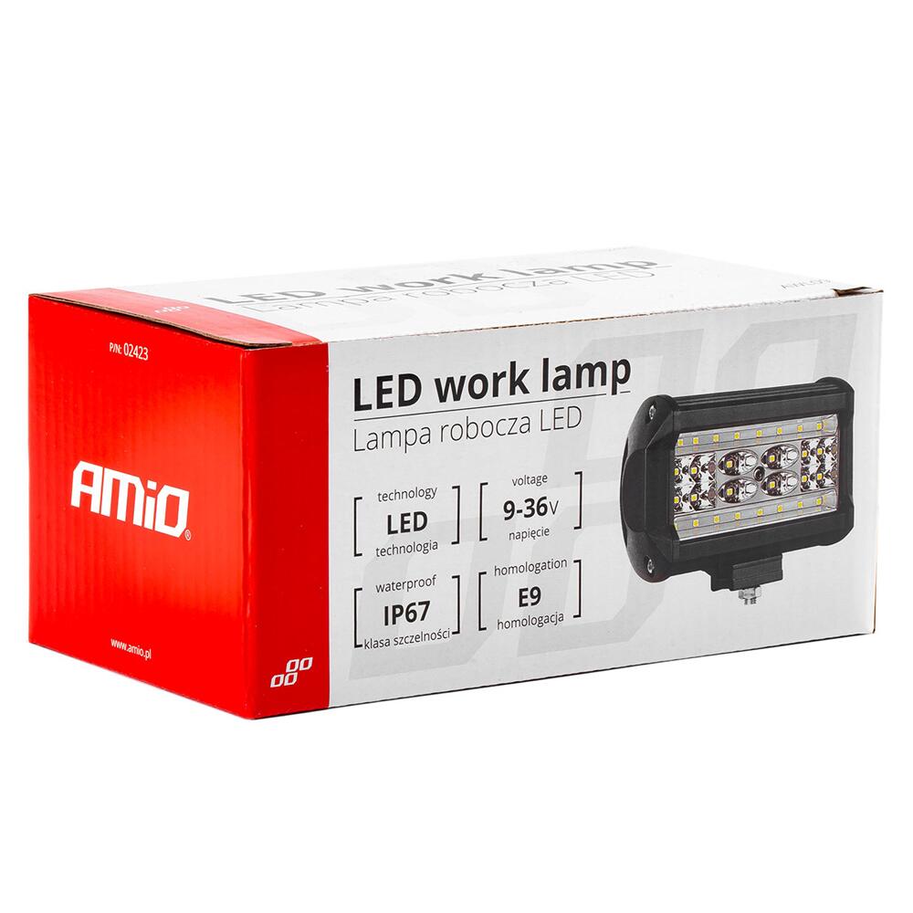 Proiector lucru 136x82, LED, 9-30V / 84W, 2240lm, Flood, AWL09 02423 Amio