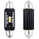 Set 2 becuri sofit 12V/24V C5W 41mm 1 LED tip SMD 1860, UltraBright CANBUS 02444 Amio