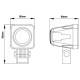 Proiector lucru 50x50, LED, 9-36V / 10W, 1000lm, AWL18 02432 Amio