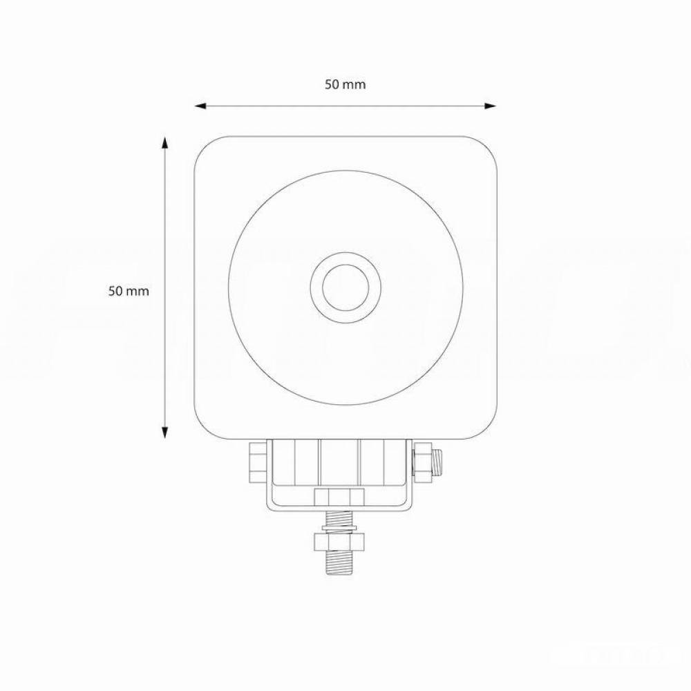 Proiector lucru 50x50, LED, 9-36V / 10W, 1000lm, AWL18 02432 Amio