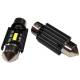 Set 2 becuri sofit 12V/24V C5W 36mm 1 LED tip SMD 1860, UltraBright, CANBUS 02442 Amio