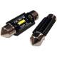 Set 2 becuri sofit 12V/24V C5W 36mm 1 LED tip SMD 1860, UltraBright, CANBUS 02442 Amio