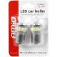 Set 2 becuri pozitie 30 LED-uri tip SMD 3014 si 3030, 12-24V, G18 BA15S, CANBUS 02448 Amio
