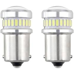 Set 2 becuri pozitie 30 LED-uri tip SMD 3014 si 3030, 12-24V, G18 BA15S, CANBUS 02448 Amio