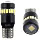 Set 2 becuri T10, 19 LED-uri tip SMD3014, 12-24V, W5W, cu LUPA CANBUS 02446 Amio