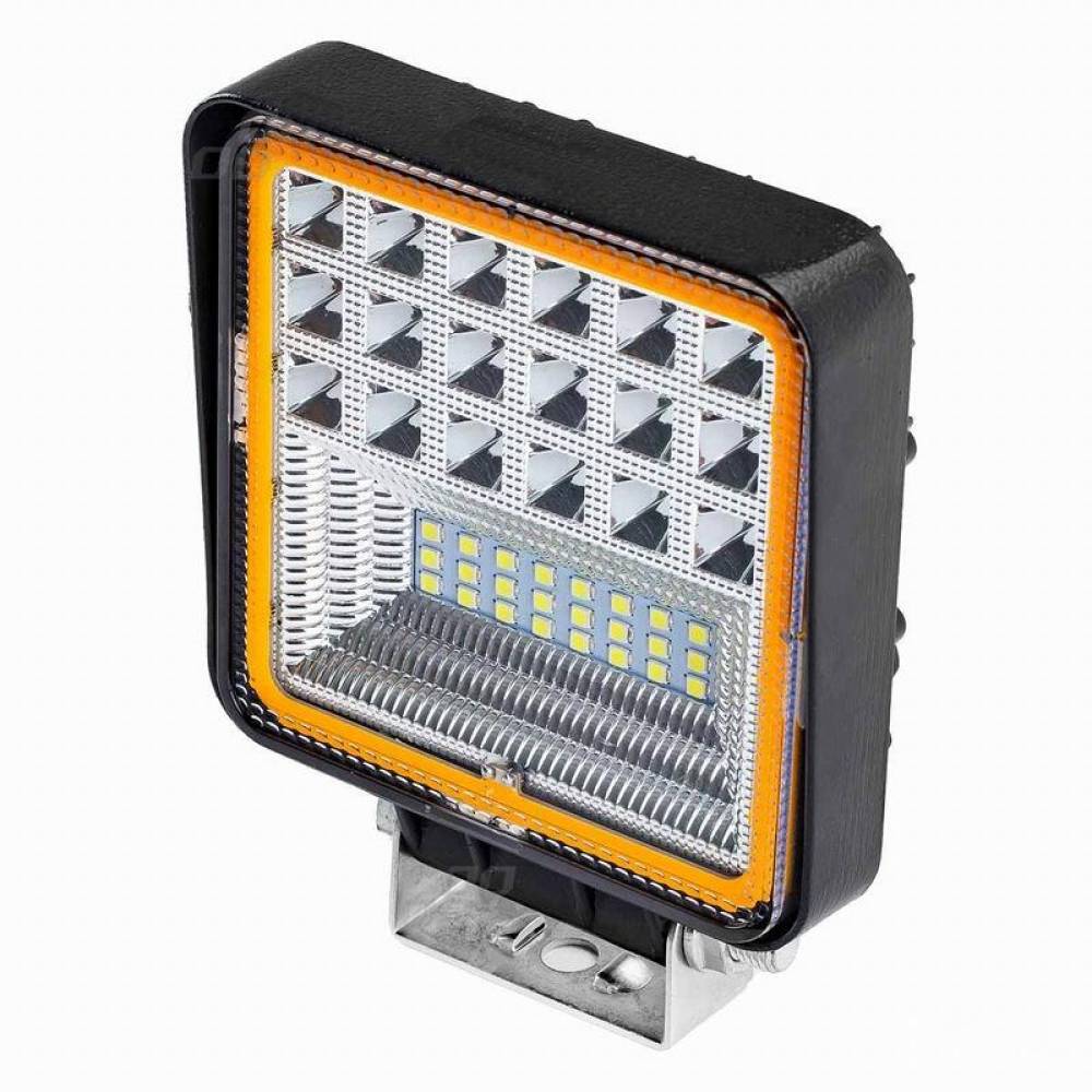 Proiector lucru 110x110, 2 functii, LED, 9-30V, 45W, 3360lm, Combo cu Angel Eyes AWL12, 02426 Amio