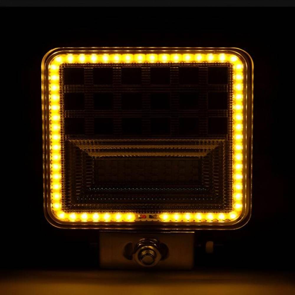 Proiector lucru 110x110, 2 functii, LED, 9-30V, 45W, 3360lm, Combo cu Angel Eyes AWL12, 02426 Amio